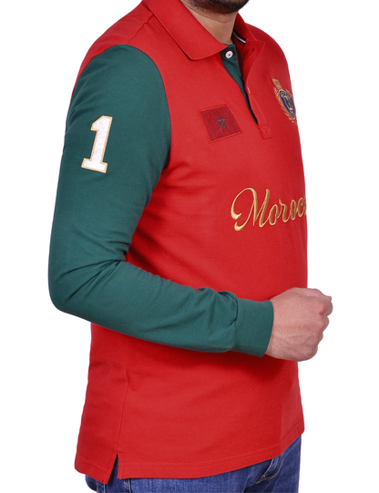 'Morocco Polo Shirt' - Rouge