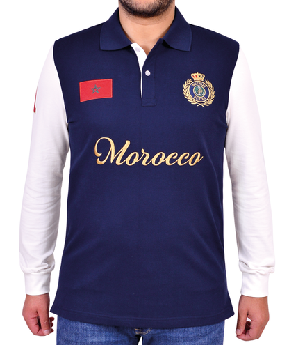 'Morocco Polo Shirt' - Bleu Nuit