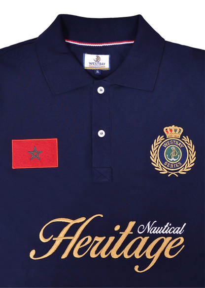 Polo 'Nautical Heritage' - Bleu Nuit