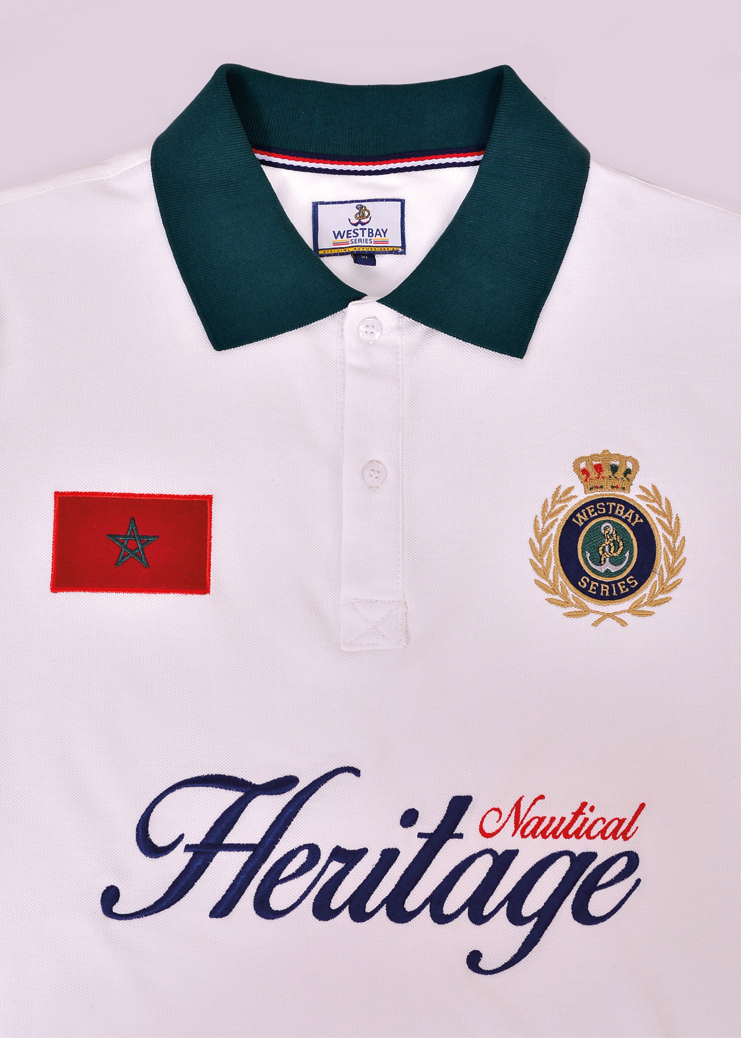 'Nautical Polo Shirt' - Blanc Cassé