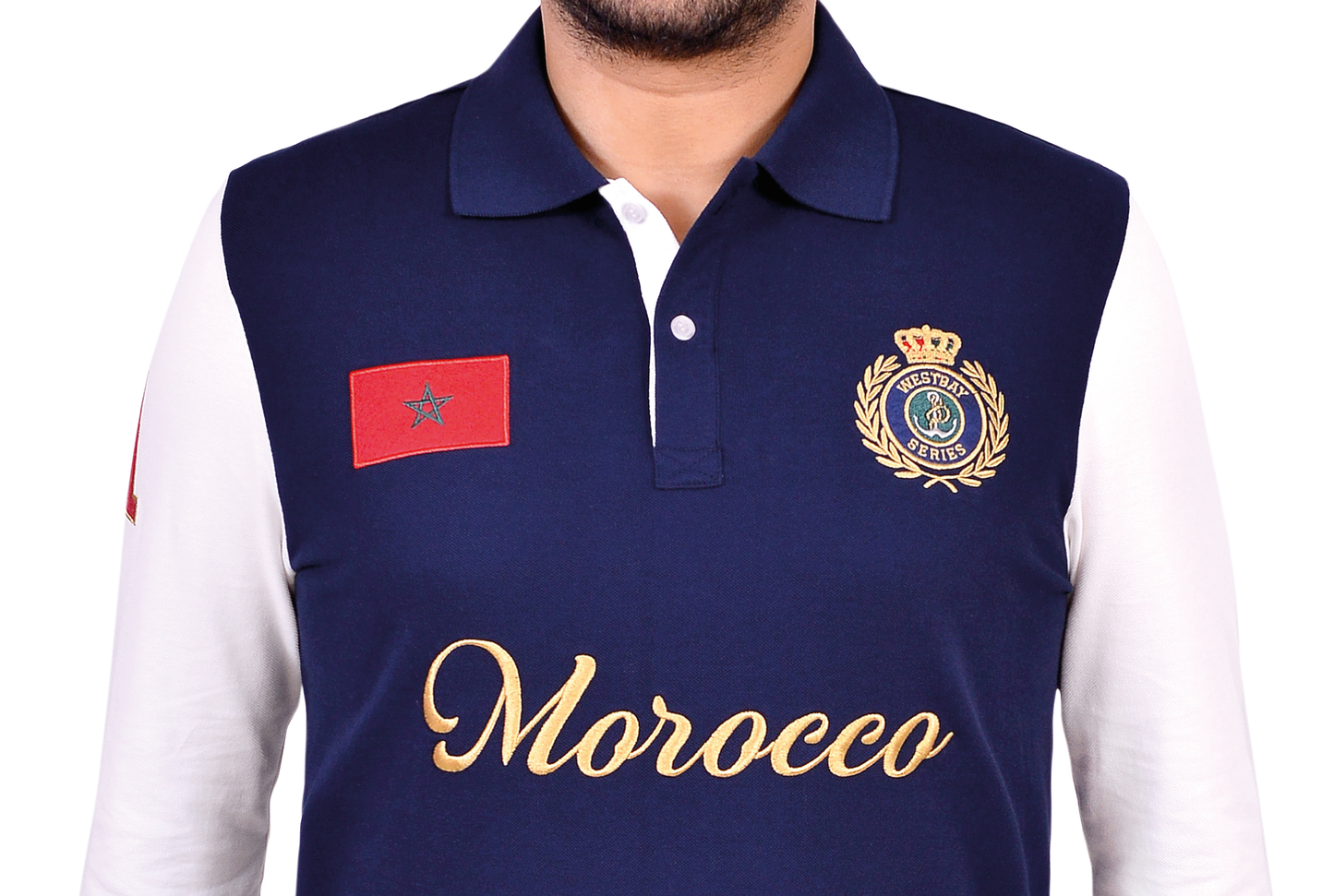 'Morocco Polo Shirt' - Bleu Nuit