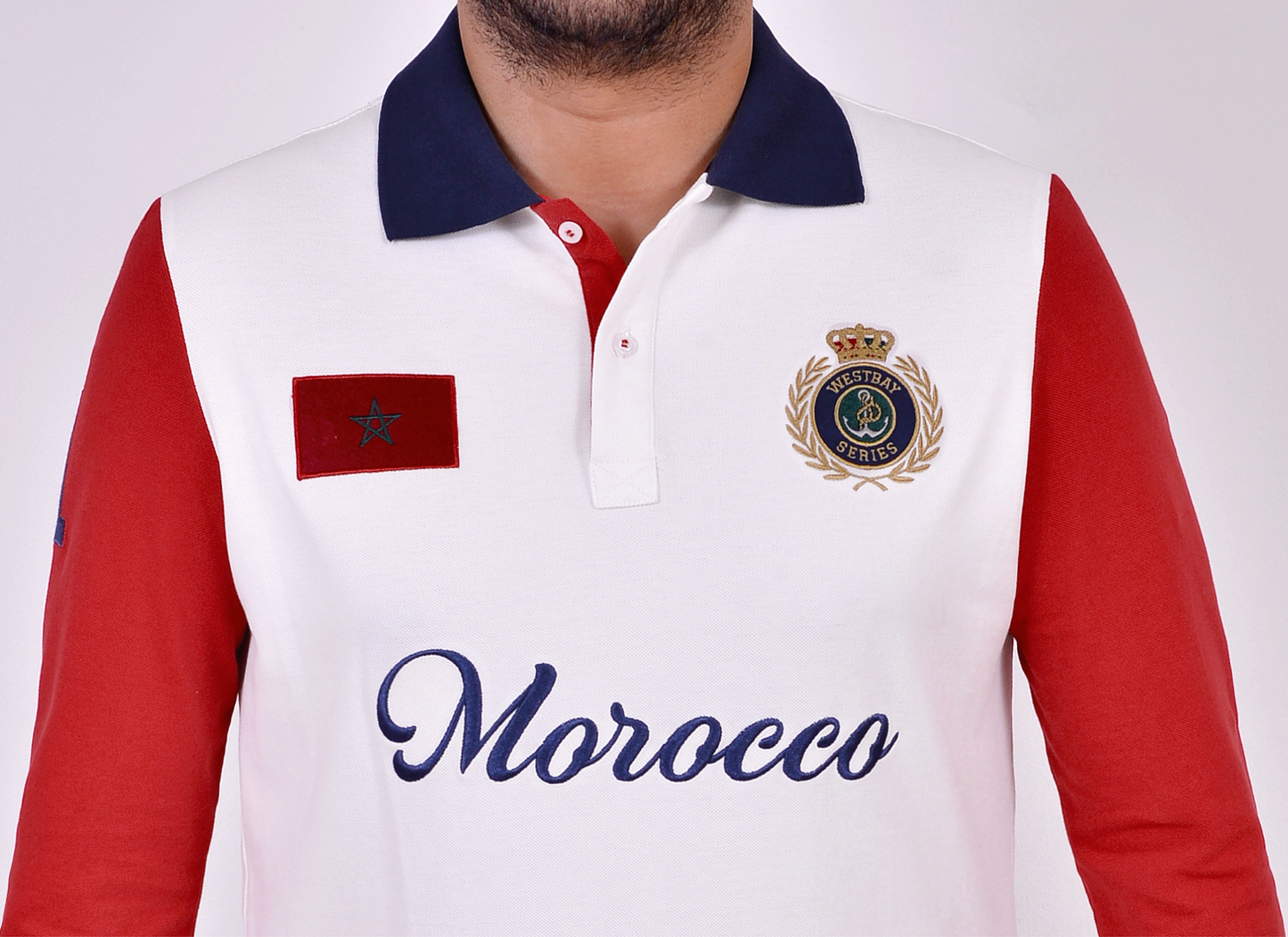 'Morocco Polo Shirt' - Blanc Cassé