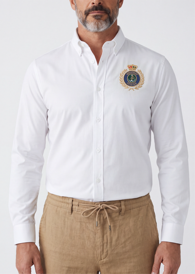 'Crest Shirt' - Blanc
