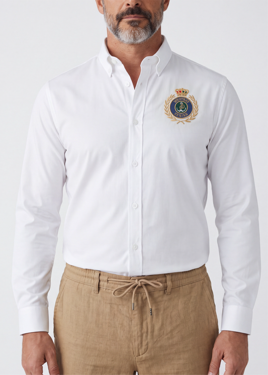 'Crest Shirt' - Blanc