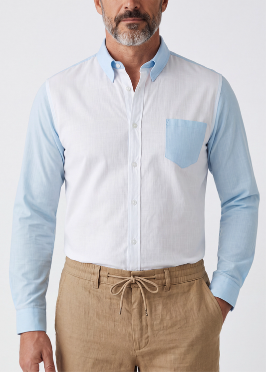 'Horizon Shirt' - Effet Lin Slub