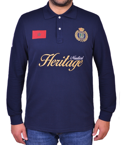 Polo 'Nautical Heritage' - Bleu Nuit